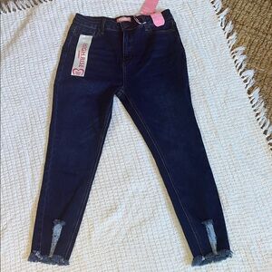 BAMBOO high rise skinny Midnight Blue Ankle Jeans new w/tags sz 17 (juniors)